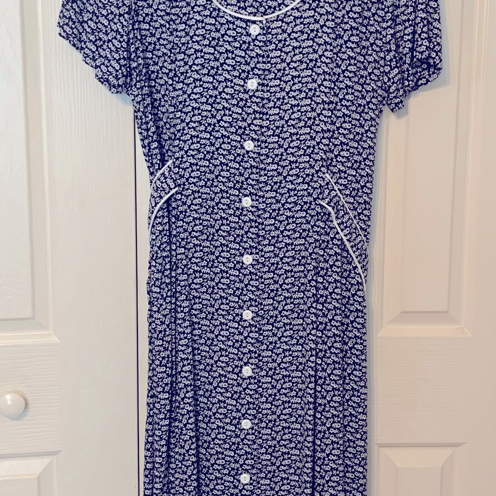 Erika Dress from Dress Barn Large New Black and white  Three quarter length